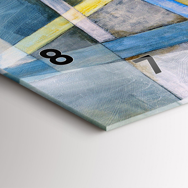 Horloge rectangulaire horizontale peinture impressionniste