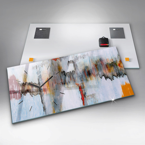 Horloge rectangulaire horizontale Abstraction