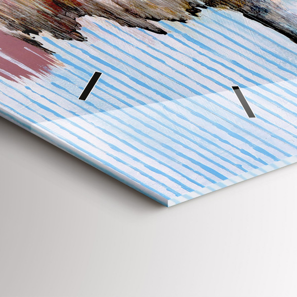 Horloge rectangulaire horizontale Abstraction