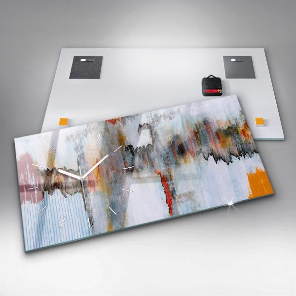 Horloge rectangulaire horizontale Abstraction