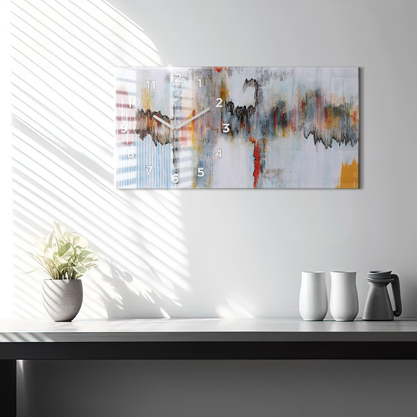 Horloge rectangulaire horizontale Abstraction