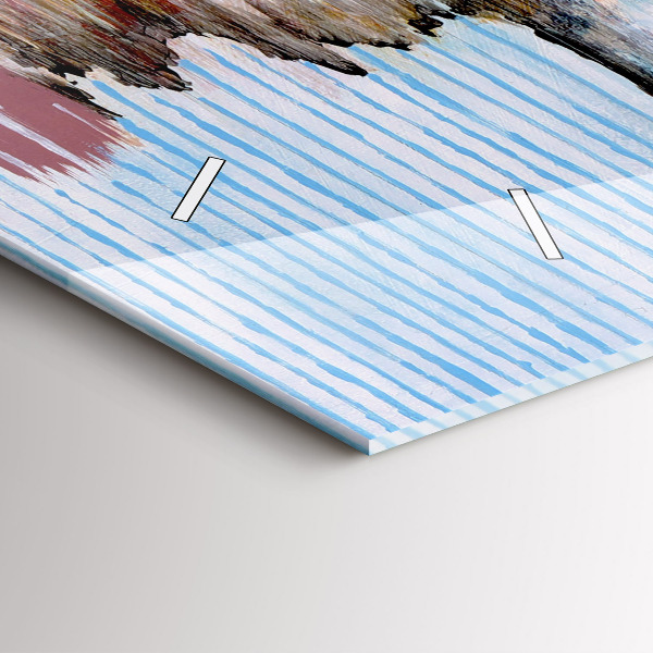 Horloge rectangulaire horizontale Abstraction