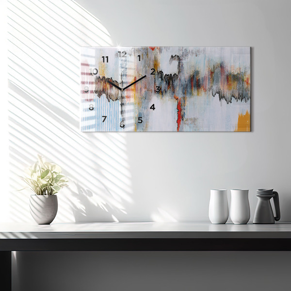 Horloge rectangulaire horizontale Abstraction