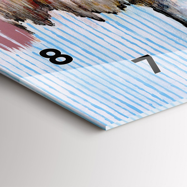 Horloge rectangulaire horizontale Abstraction