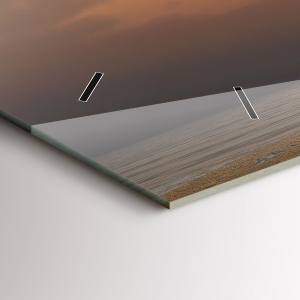 Horloge rectangulaire horizontale Animaux Coucher de soleil