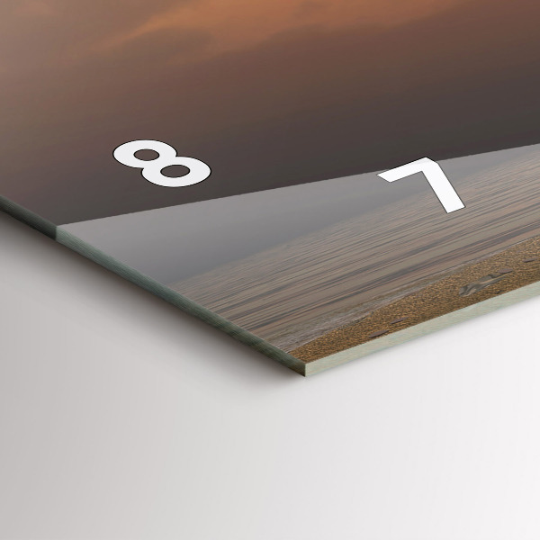 Horloge rectangulaire horizontale Animaux Coucher de soleil