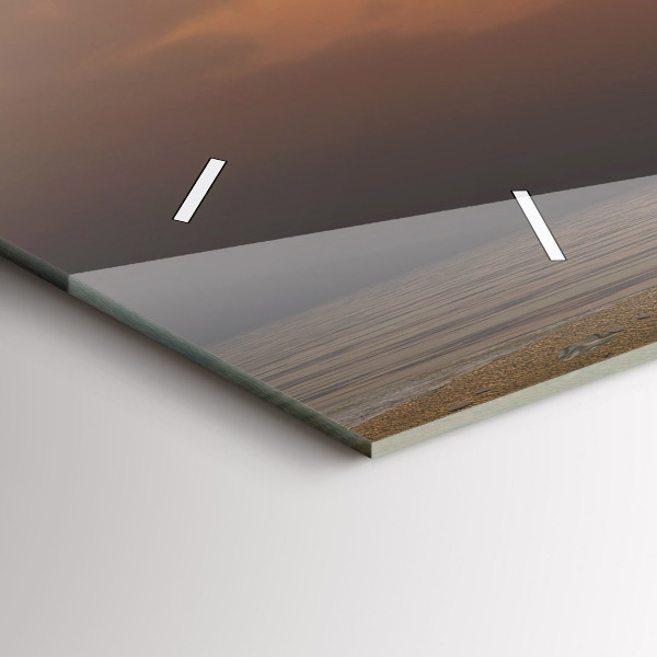 Horloge rectangulaire horizontale Animaux Coucher de soleil