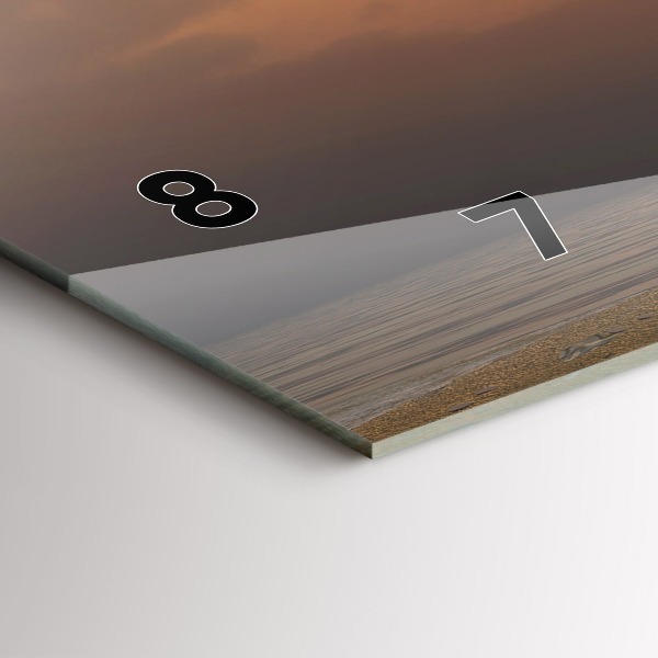 Horloge rectangulaire horizontale Animaux Coucher de soleil