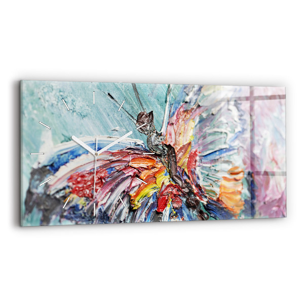 Horloge rectangulaire horizontale 'Fragment d''une œuvre d''art à l''huile'
