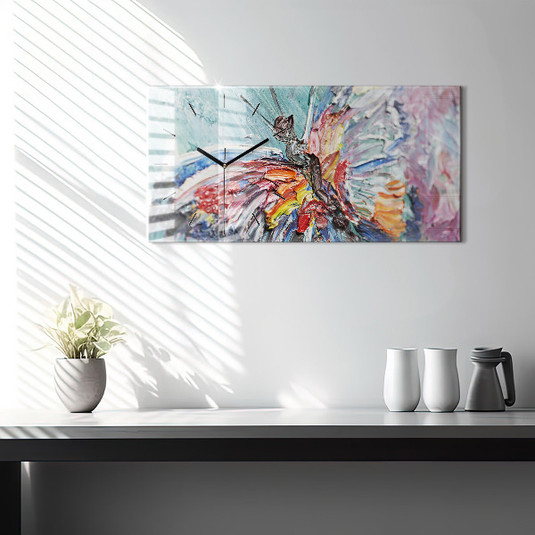 Horloge rectangulaire horizontale 'Fragment d''une œuvre d''art à l''huile'