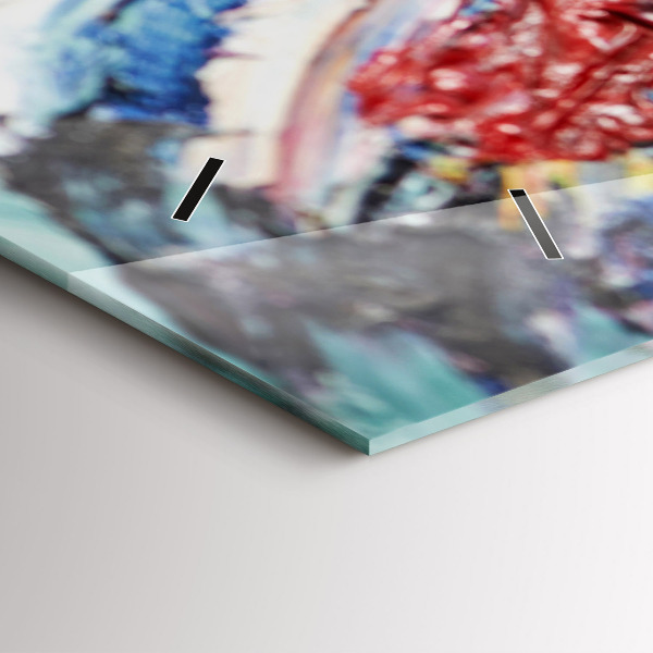 Horloge rectangulaire horizontale 'Fragment d''une œuvre d''art à l''huile'