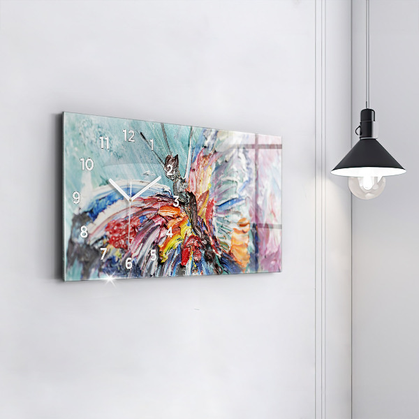 Horloge rectangulaire horizontale 'Fragment d''une œuvre d''art à l''huile'