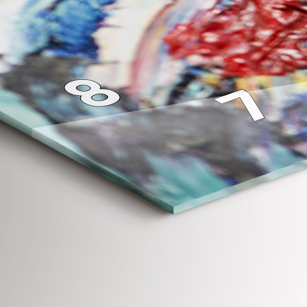 Horloge rectangulaire horizontale 'Fragment d''une œuvre d''art à l''huile'