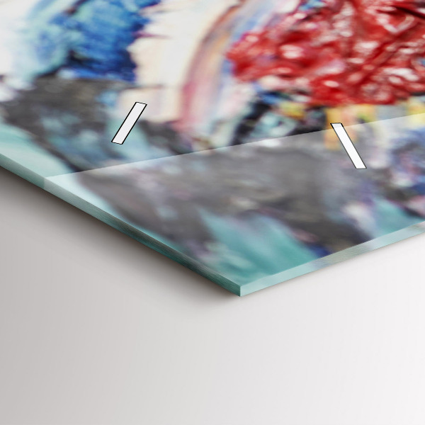 Horloge rectangulaire horizontale 'Fragment d''une œuvre d''art à l''huile'