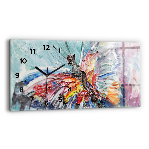 Horloge rectangulaire horizontale 'Fragment d''une œuvre d''art à l''huile'