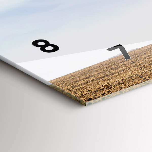 Horloge rectangulaire horizontale Un agriculteur sur un tracteur