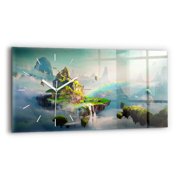 Horloge rectangulaire horizontale Scènes fantastiques de style chinois