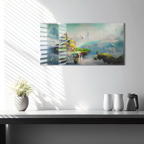 Horloge rectangulaire horizontale Scènes fantastiques de style chinois