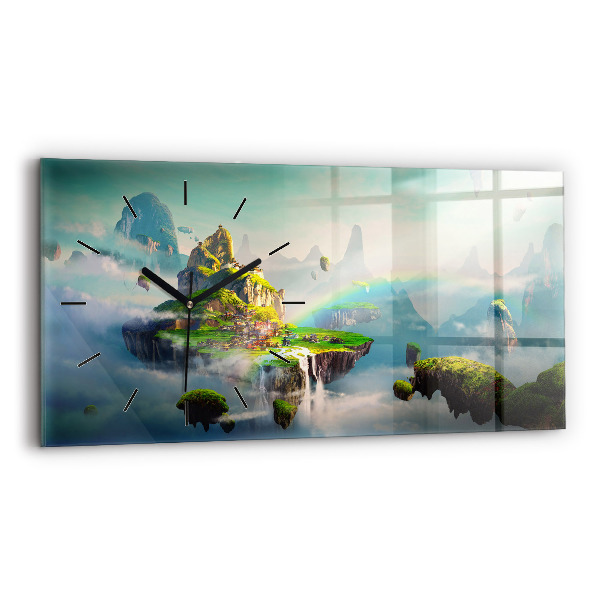 Horloge rectangulaire horizontale Scènes fantastiques de style chinois