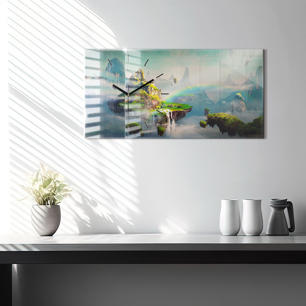 Horloge rectangulaire horizontale Scènes fantastiques de style chinois