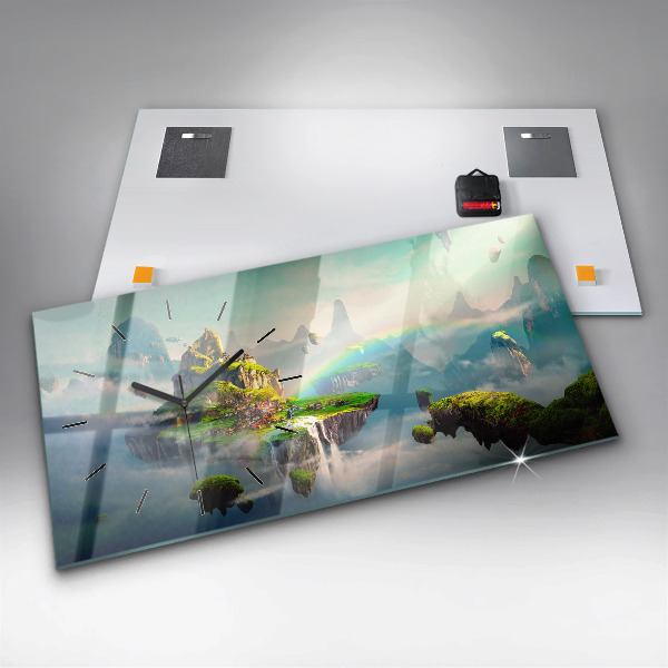 Horloge rectangulaire horizontale Scènes fantastiques de style chinois