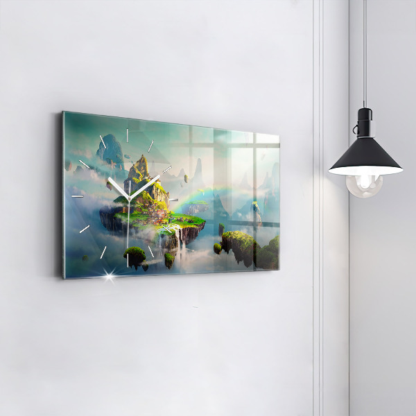 Horloge rectangulaire horizontale Scènes fantastiques de style chinois