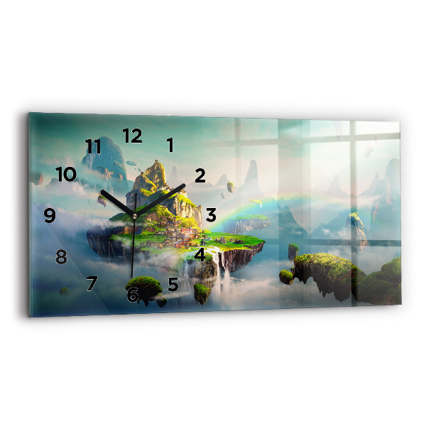 Horloge rectangulaire horizontale Scènes fantastiques de style chinois