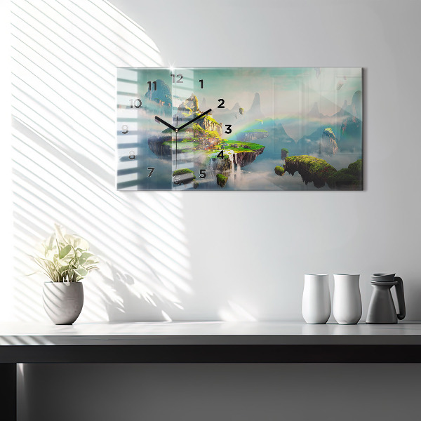 Horloge rectangulaire horizontale Scènes fantastiques de style chinois