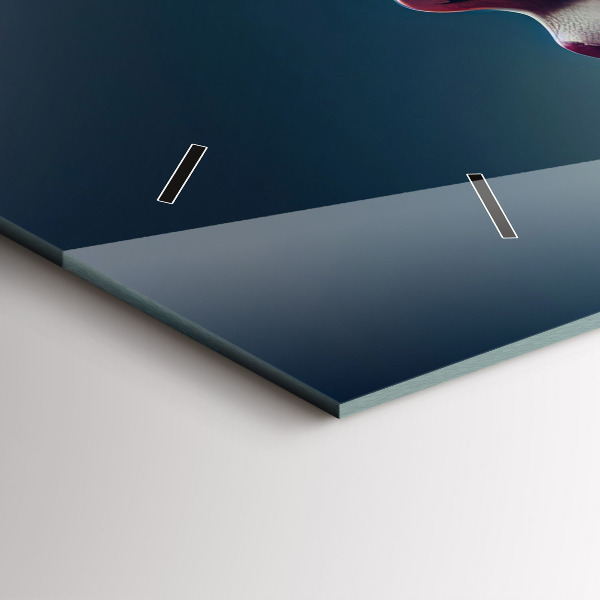 Horloge murale horizontale Émotions femme abstraite