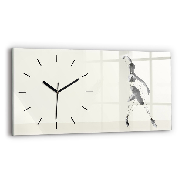 Horloge murale horizontale Danseuse abstraite