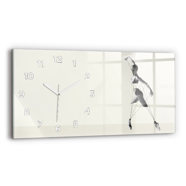 Horloge murale horizontale Danseuse abstraite