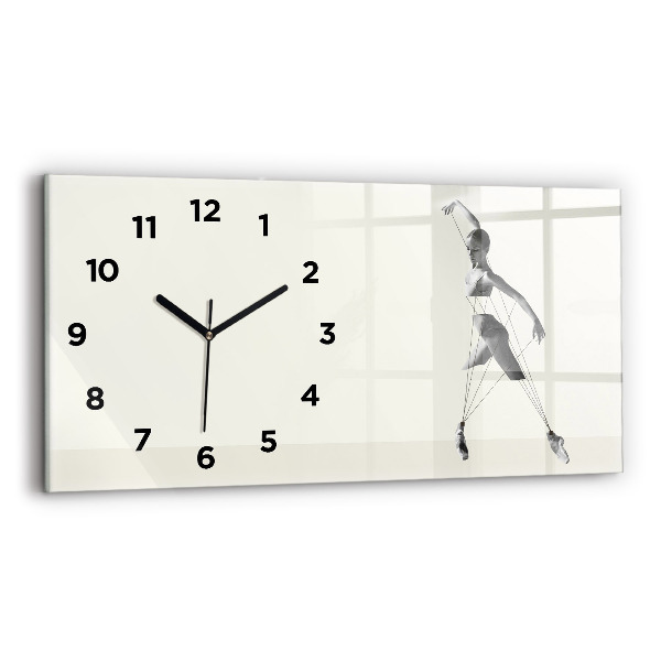 Horloge murale horizontale Danseuse abstraite