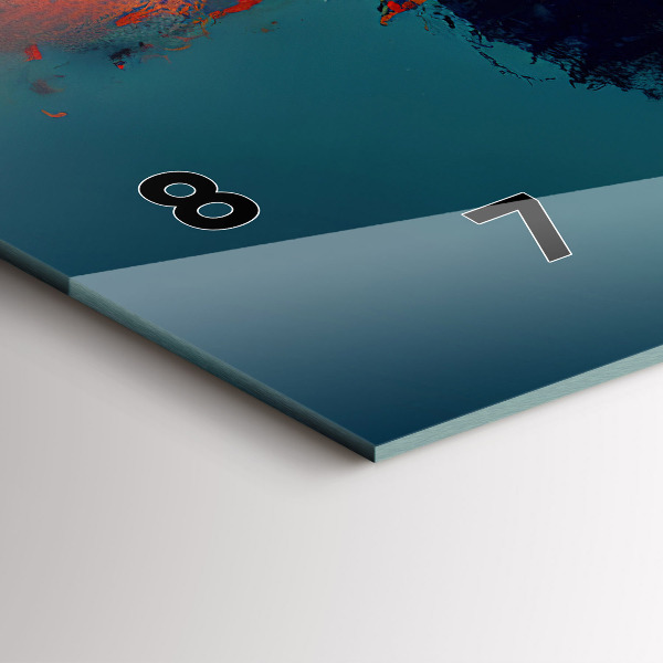 Horloge murale horizontale Monde virtuel futuriste