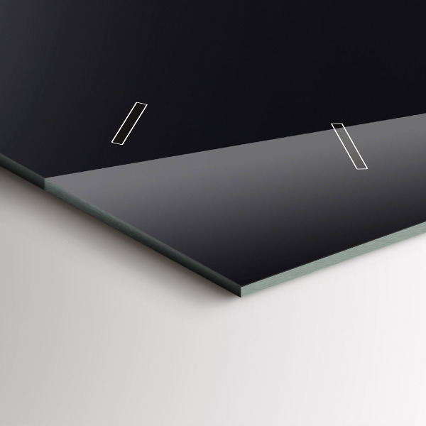 Horloge murale horizontale Vague futuriste