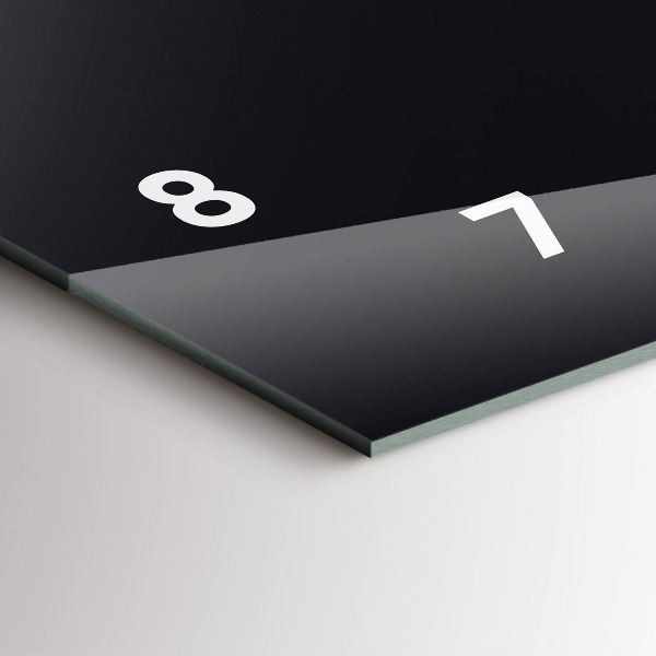 Horloge murale horizontale Vague futuriste