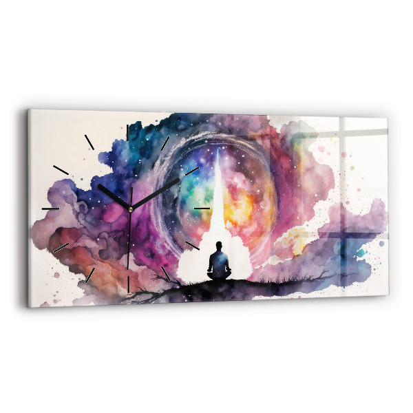 Horloge murale horizontale Style de vie méditatif