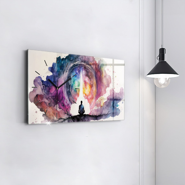 Horloge murale horizontale Style de vie méditatif