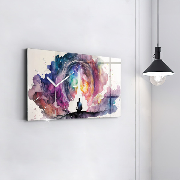 Horloge murale horizontale Style de vie méditatif