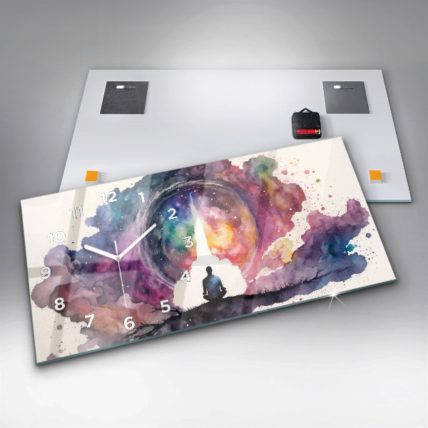 Horloge murale horizontale Style de vie méditatif