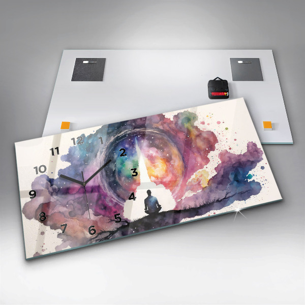 Horloge murale horizontale Style de vie méditatif