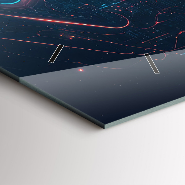 Horloge murale horizontale Intelligence artificielle