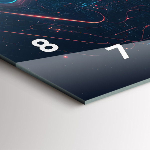 Horloge murale horizontale Intelligence artificielle