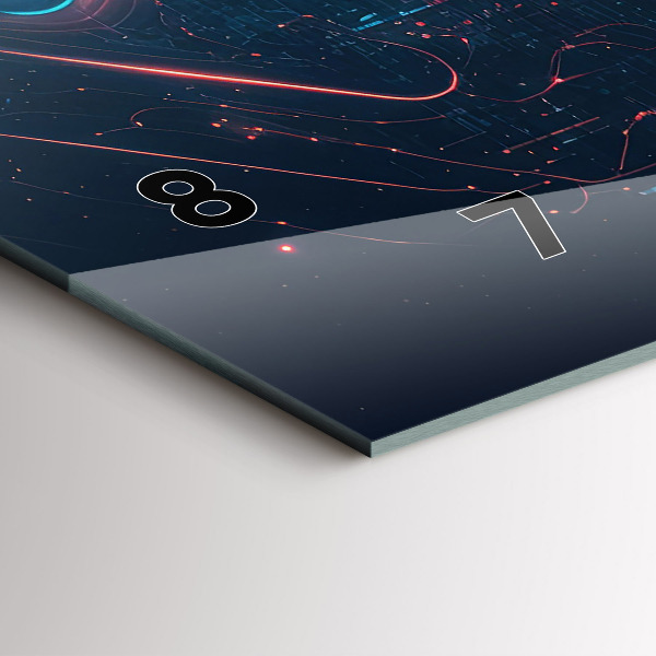 Horloge murale horizontale Intelligence artificielle