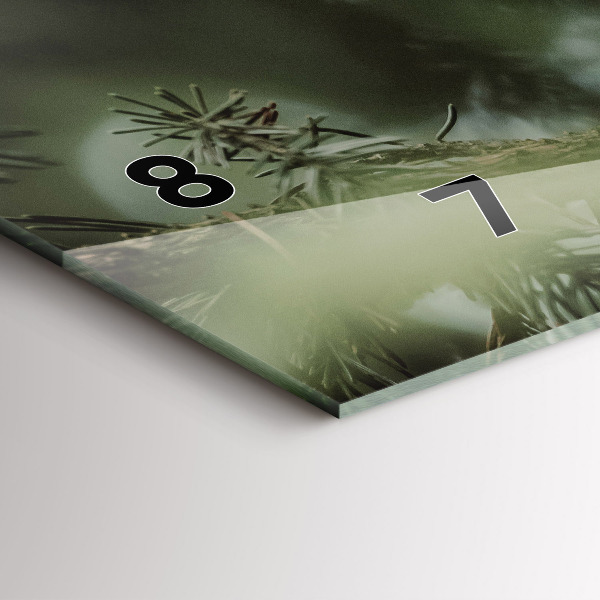 Horloge murale horizontale 'L''écureuil et la nature sauvage'