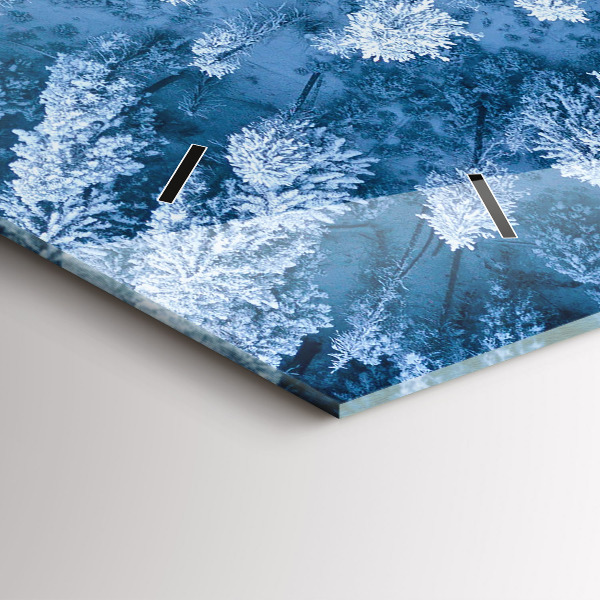 Horloge murale horizontale 'Forêt vue d''un drone'