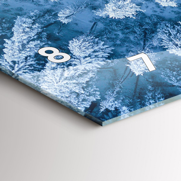 Horloge murale horizontale 'Forêt vue d''un drone'