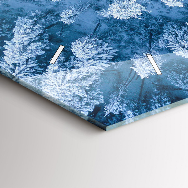 Horloge murale horizontale 'Forêt vue d''un drone'