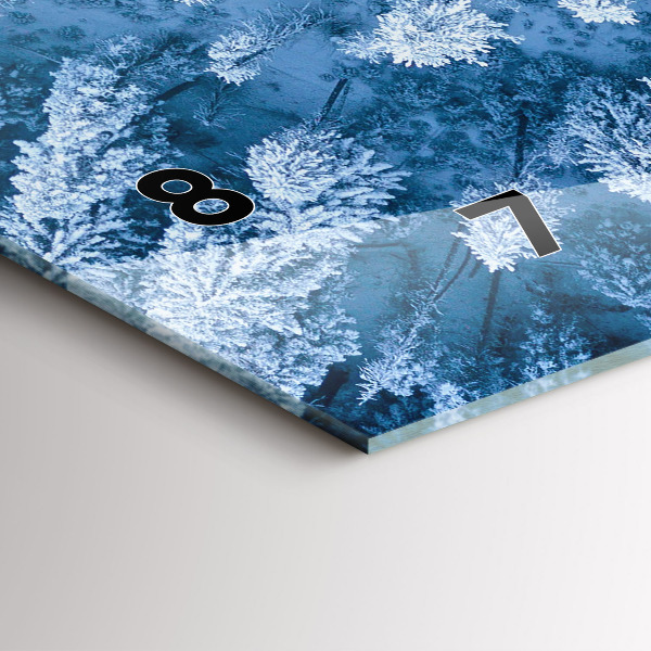 Horloge murale horizontale 'Forêt vue d''un drone'