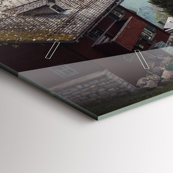 Horloge murale horizontale Vue sur la montagne