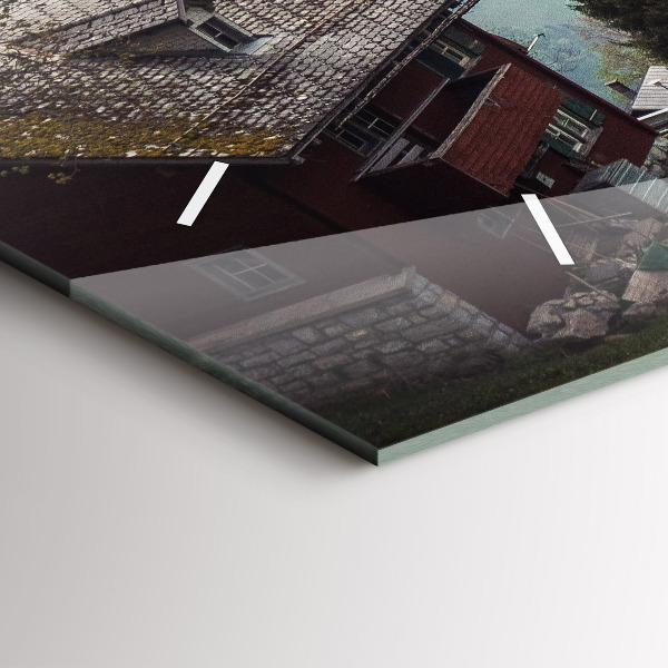 Horloge murale horizontale Vue sur la montagne